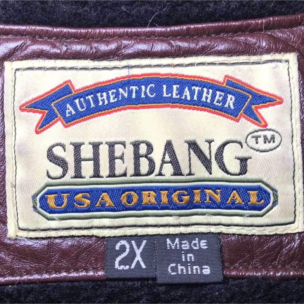 Vintage 90s Grunge Streetwear Brown Indie Biker Bomber Leather Jacket / Size: 2X - Picture 8 of 8